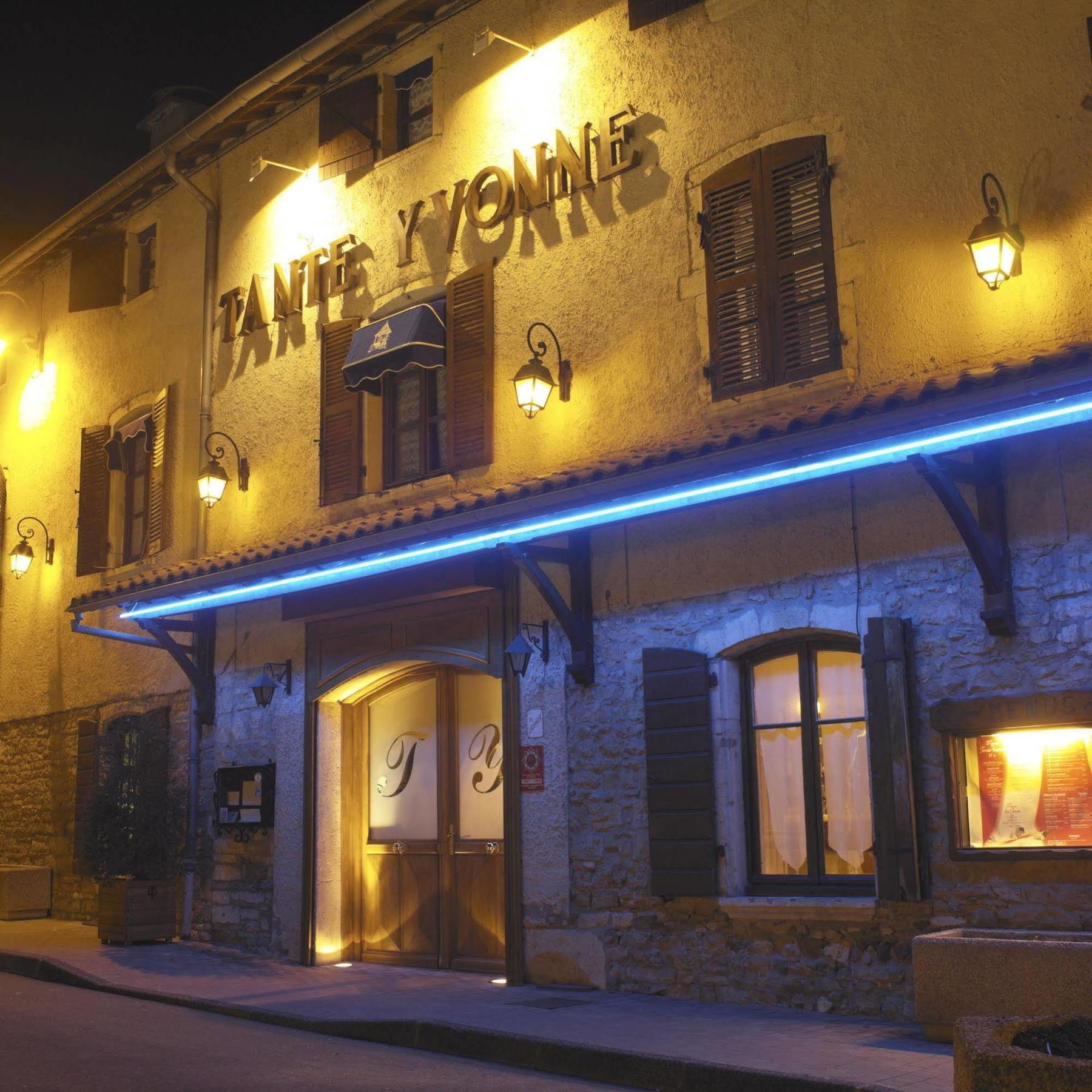 Logis Hotel Tante Yvonne & Son Restaurant Semi-Gastronomique - Lyon Nord Quincieux Exterior photo